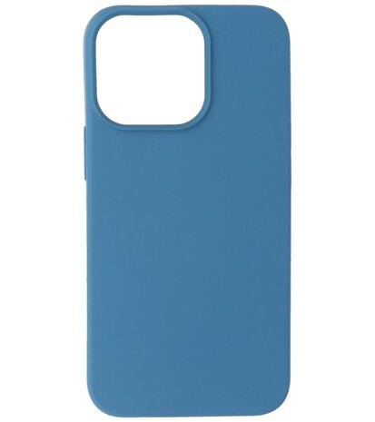 iPhone 13 Pro Max Hoesje - 2.0mm Dikke Fashion Telefoonhoesje Backcover - Navy