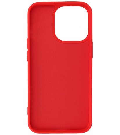 iPhone 13 Pro Max Hoesje - 2.0mm Dikke Fashion Telefoonhoesje Backcover - Rood