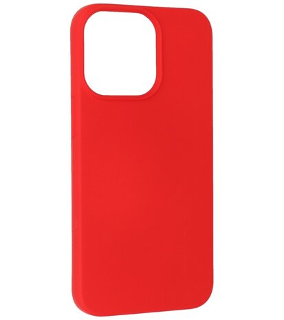 iPhone 13 Pro Max Hoesje - 2.0mm Dikke Fashion Telefoonhoesje Backcover - Rood