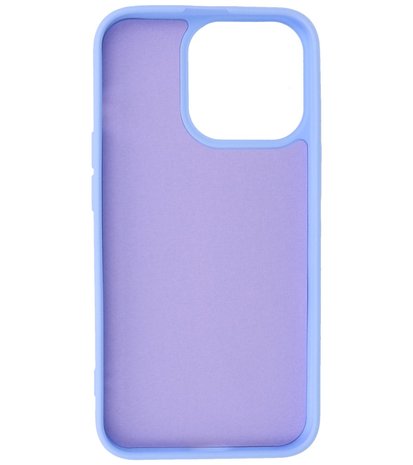 iPhone 13 Pro Max Hoesje - 2.0mm Dikke Fashion Telefoonhoesje Backcover - Paars
