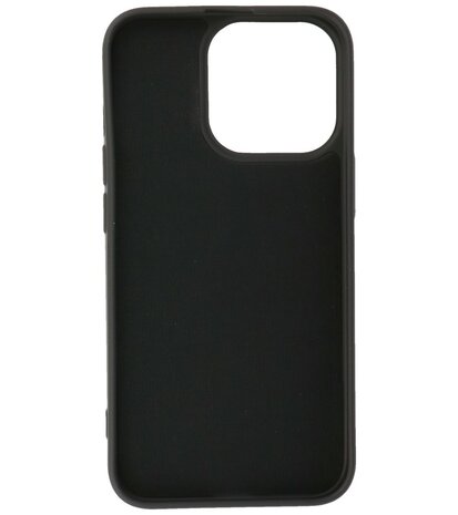 iPhone 13 Pro Hoesje - 2.0mm Dikke Fashion Telefoonhoesje Backcover - Zwart