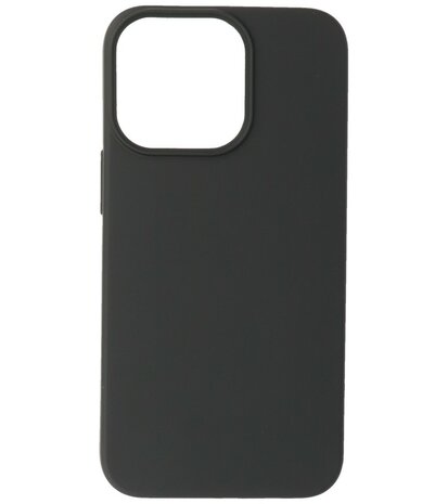 iPhone 13 Pro Hoesje - 2.0mm Dikke Fashion Telefoonhoesje Backcover - Zwart