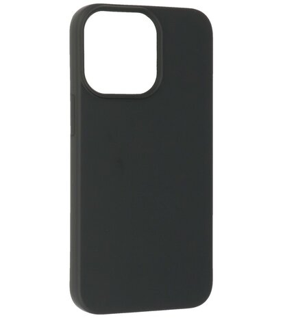 iPhone 13 Pro Hoesje - 2.0mm Dikke Fashion Telefoonhoesje Backcover - Zwart