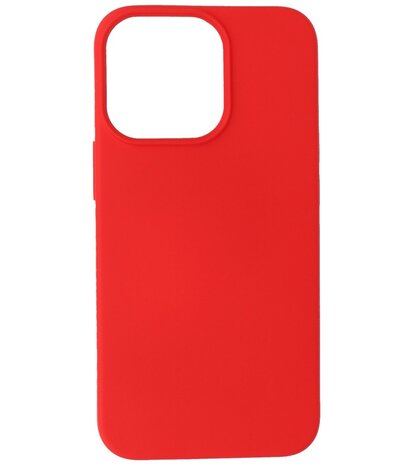 iPhone 13 Pro Hoesje - 2.0mm Dikke Fashion Telefoonhoesje Backcover - Rood