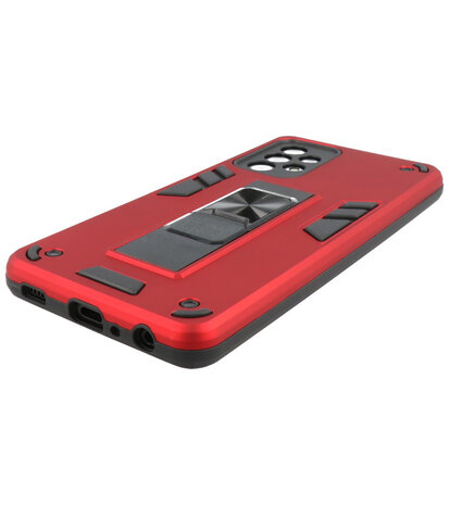 Tough Armor Hardcase Met Standfunctie Hoesje voor Samsung Galaxy A32 5G - Rood