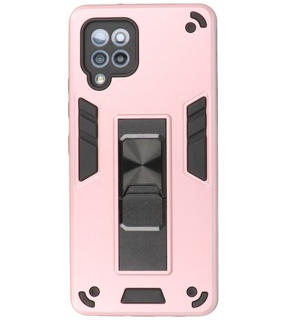 Tough Armor Hardcase Met Standfunctie Hoesje voor Samsung Galaxy A42 5G - Roze