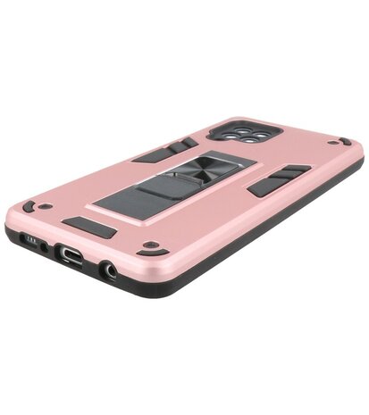 Tough Armor Hardcase Met Standfunctie Hoesje voor Samsung Galaxy A42 5G - Roze