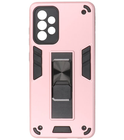 Tough Armor Hardcase Met Standfunctie Hoesje voor Samsung Galaxy A72 - A72 5G - Roze