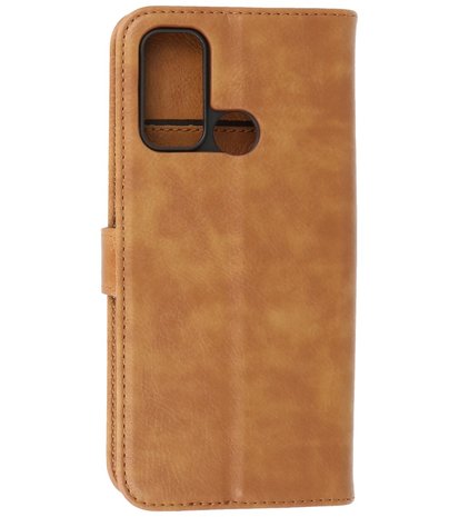 Motorola Moto G60 Hoesje Book Case Telefoonhoesje - Bruin