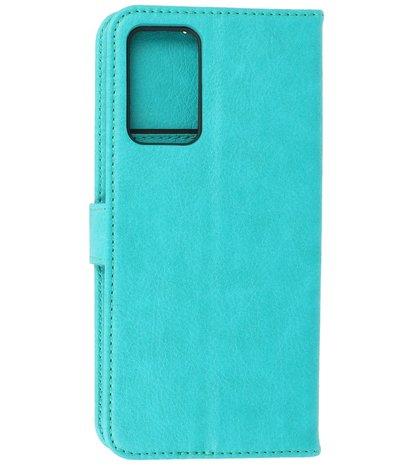 Oppo A16 Hoesje Book Case Telefoonhoesje - Groen