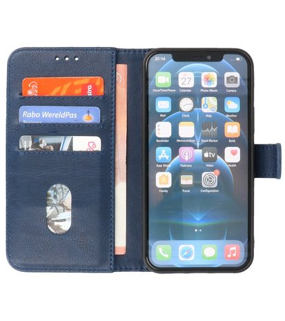 Bestcases Booktype Telefoonhoesje voor iPhone 12 Mini Navy