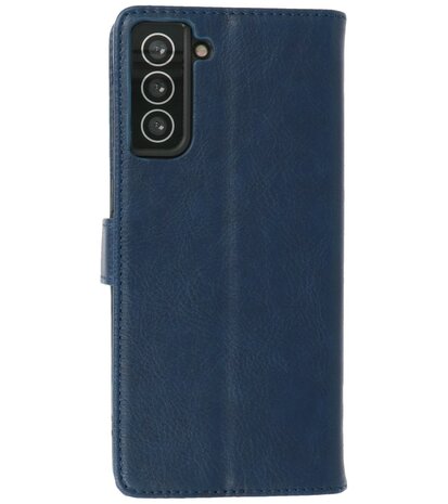 Samsung Galaxy S21 Plus Hoesje - Book Case Telefoonhoesje - Navy