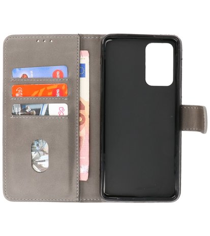 Booktype Hoesje Wallet Case Telefoonhoesje voor Samsung Galaxy A33 5G - Grijs