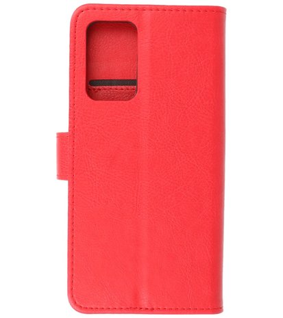 Booktype Hoesje Wallet Case Telefoonhoesje voor Samsung Galaxy A73 5G - Rood
