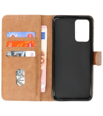 Booktype Hoesje Wallet Case Telefoonhoesje voor Samsung Galaxy A73 5G - Bruin