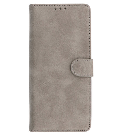 Booktype Hoesje Wallet Case Telefoonhoesje voor Oppo A95 4G & Oppo A74 4G - Grijs