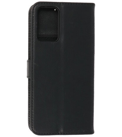Booktype Hoesje Wallet Case Telefoonhoesje voor Oppo A95 4G & Oppo A74 4G - Zwart