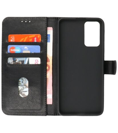 Booktype Hoesje Wallet Case Telefoonhoesje voor Oppo A95 4G & Oppo A74 4G - Zwart