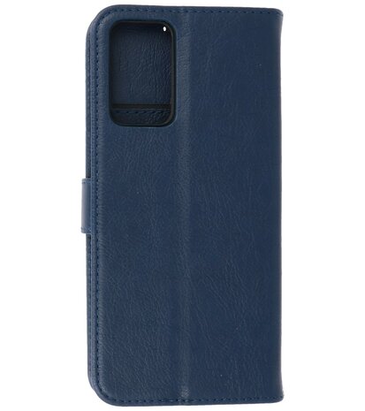 Booktype Hoesje Wallet Case Telefoonhoesje voor Oppo A95 4G & Oppo A74 4G - Navy