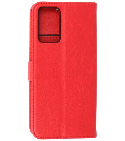 Booktype Hoesje Wallet Case Telefoonhoesje voor Oppo A95 4G & Oppo A74 4G - Rood