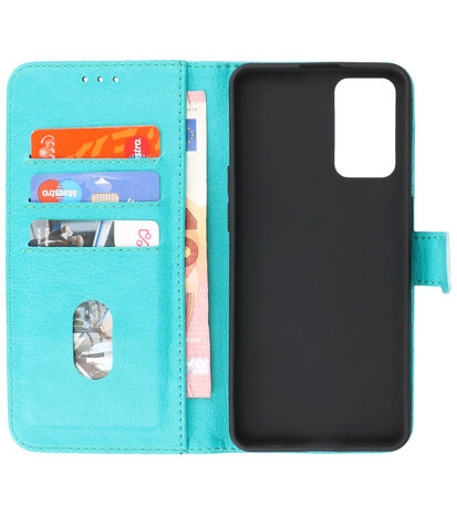 Booktype Hoesje Wallet Case Telefoonhoesje voor Oppo A95 4G & Oppo A74 4G - Groen