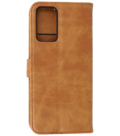 Booktype Hoesje Wallet Case Telefoonhoesje voor Oppo A95 4G & Oppo A74 4G - Bruin