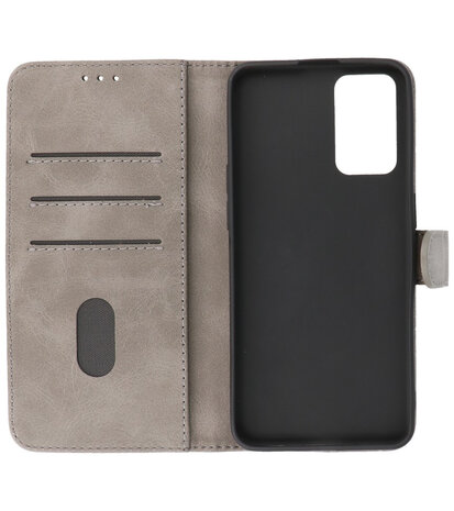 Booktype Hoesje Wallet Case Telefoonhoesje voor Oppo A95 4G & Oppo A74 4G - Grijs