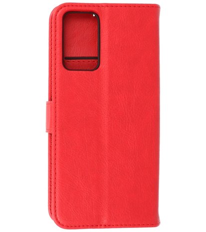 Booktype Hoesje Wallet Case Telefoonhoesje voor Oppo A54s - Rood