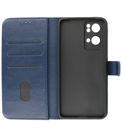 Booktype Hoesje Wallet Case Telefoonhoesje voor Oppo Reno 7 Pro 5G - Navy