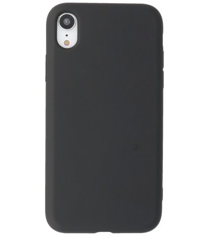 2.0mm Dikke Fashion Telefoonhoesje - Siliconen Hoesje voor iPhone XR - Zwart