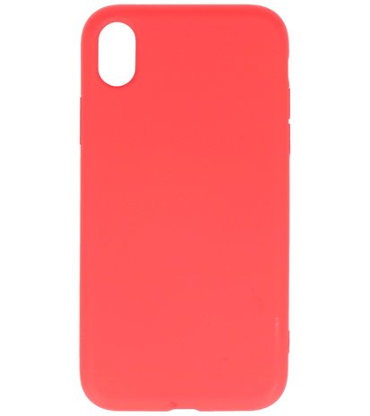2.0mm Dikke Fashion Telefoonhoesje - Siliconen Hoesje voor iPhone XR - Rood