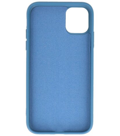 2.0mm Dikke Fashion Telefoonhoesje - Siliconen Hoesje voor iPhone 11 Pro - Navy