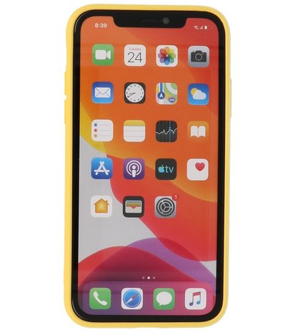 2.0mm Dikke Fashion Telefoonhoesje - Siliconen Hoesje voor iPhone 11 Pro - Geel