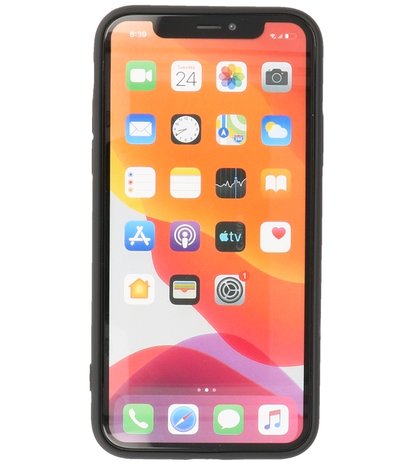 2.0mm Dikke Fashion Telefoonhoesje - Siliconen Hoesje voor iPhone 11 Pro Max - Zwart