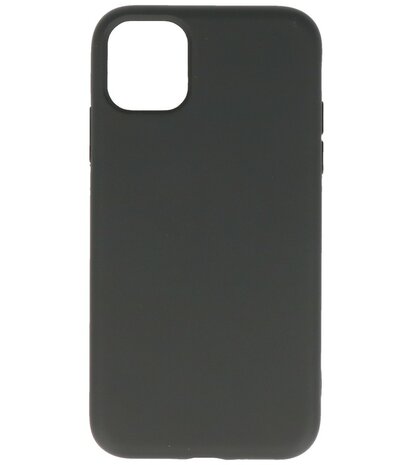 2.0mm Dikke Fashion Telefoonhoesje - Siliconen Hoesje voor iPhone 11 - Zwart