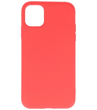 2.0mm Dikke Fashion Telefoonhoesje - Siliconen Hoesje voor iPhone 11 - Rood