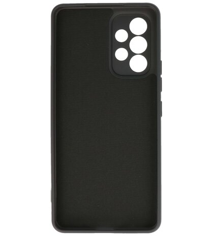2.0mm Dikke Fashion Telefoonhoesje - Siliconen Hoesje voor Samsung Galaxy A33 5G - Zwart
