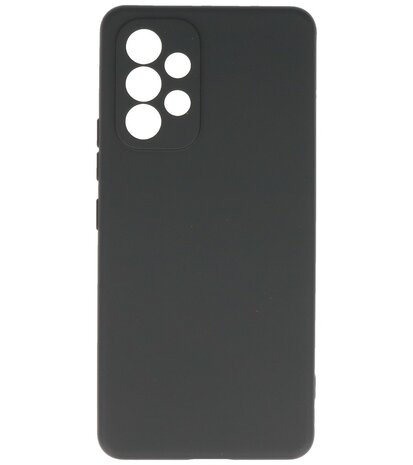 2.0mm Dikke Fashion Telefoonhoesje - Siliconen Hoesje voor Samsung Galaxy A33 5G - Zwart