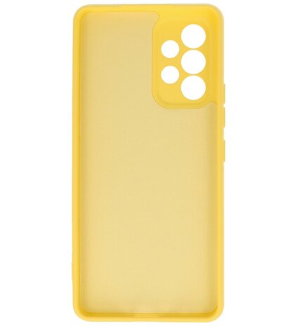 2.0mm Dikke Fashion Telefoonhoesje - Siliconen Hoesje voor Samsung Galaxy A53 5G - Geel