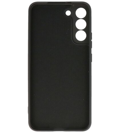 2.0mm Dikke Fashion Telefoonhoesje - Siliconen Hoesje voor Samsung Galaxy S22 Plus - Zwart