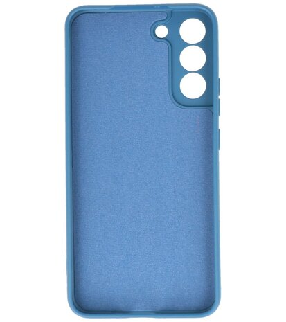 2.0mm Dikke Fashion Telefoonhoesje - Siliconen Hoesje voor Samsung Galaxy S22 Plus - Navy