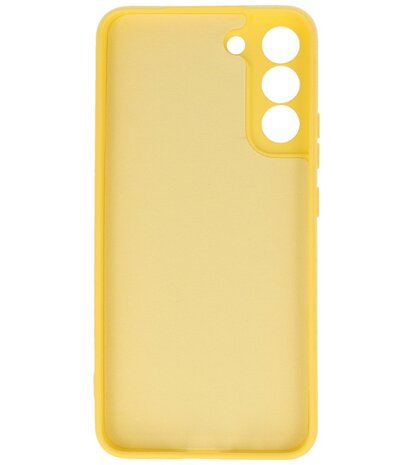 2.0mm Dikke Fashion Telefoonhoesje - Siliconen Hoesje voor Samsung Galaxy S22 Plus - Geel