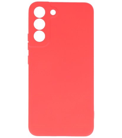 2.0mm Dikke Fashion Telefoonhoesje - Siliconen Hoesje voor Samsung Galaxy S22 - Rood