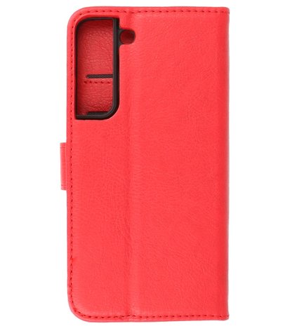 Booktype Hoesje Wallet Case Telefoonhoesje voor Samsung Galaxy S22 Plus - Rood