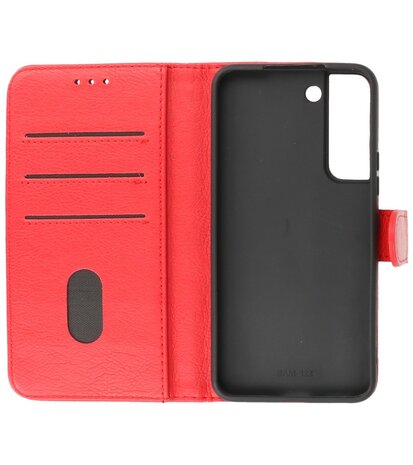 Booktype Hoesje Wallet Case Telefoonhoesje voor Samsung Galaxy S22 Plus - Rood