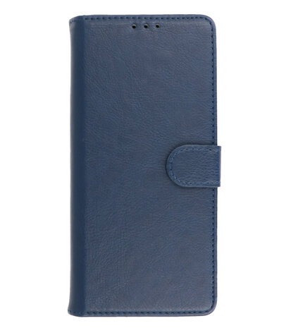 Booktype Hoesje Wallet Case Telefoonhoesje voor Samsung Galaxy S22 Ultra - Navy