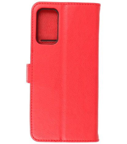 Booktype Hoesje Wallet Case Telefoonhoesje voor Samsung Galaxy M52 5G - Rood