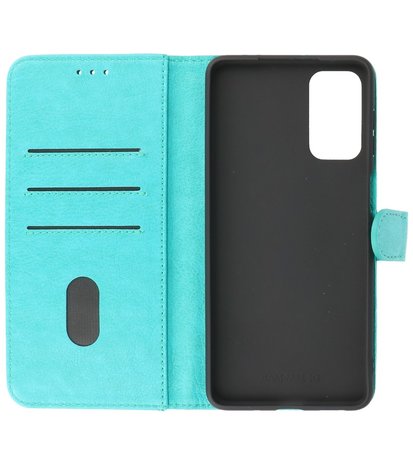 Booktype Hoesje Wallet Case Telefoonhoesje voor Samsung Galaxy M52 5G - Groen