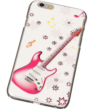 3D Hardcase met Diamant iPhone 6 Gitaar