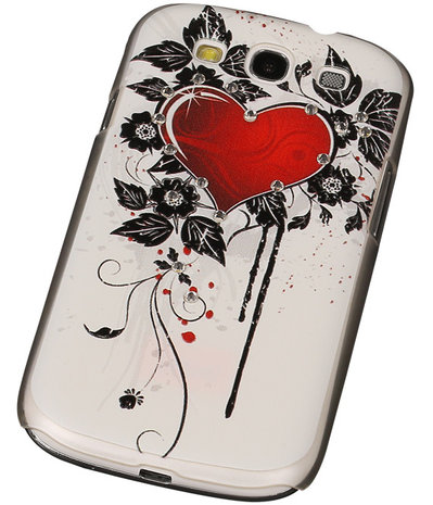 3D Hardcase met Diamant Galaxy S3 I9300 Hartje